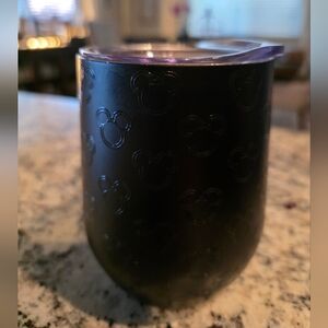 Wine Tumbler with Embossed Mickey Design